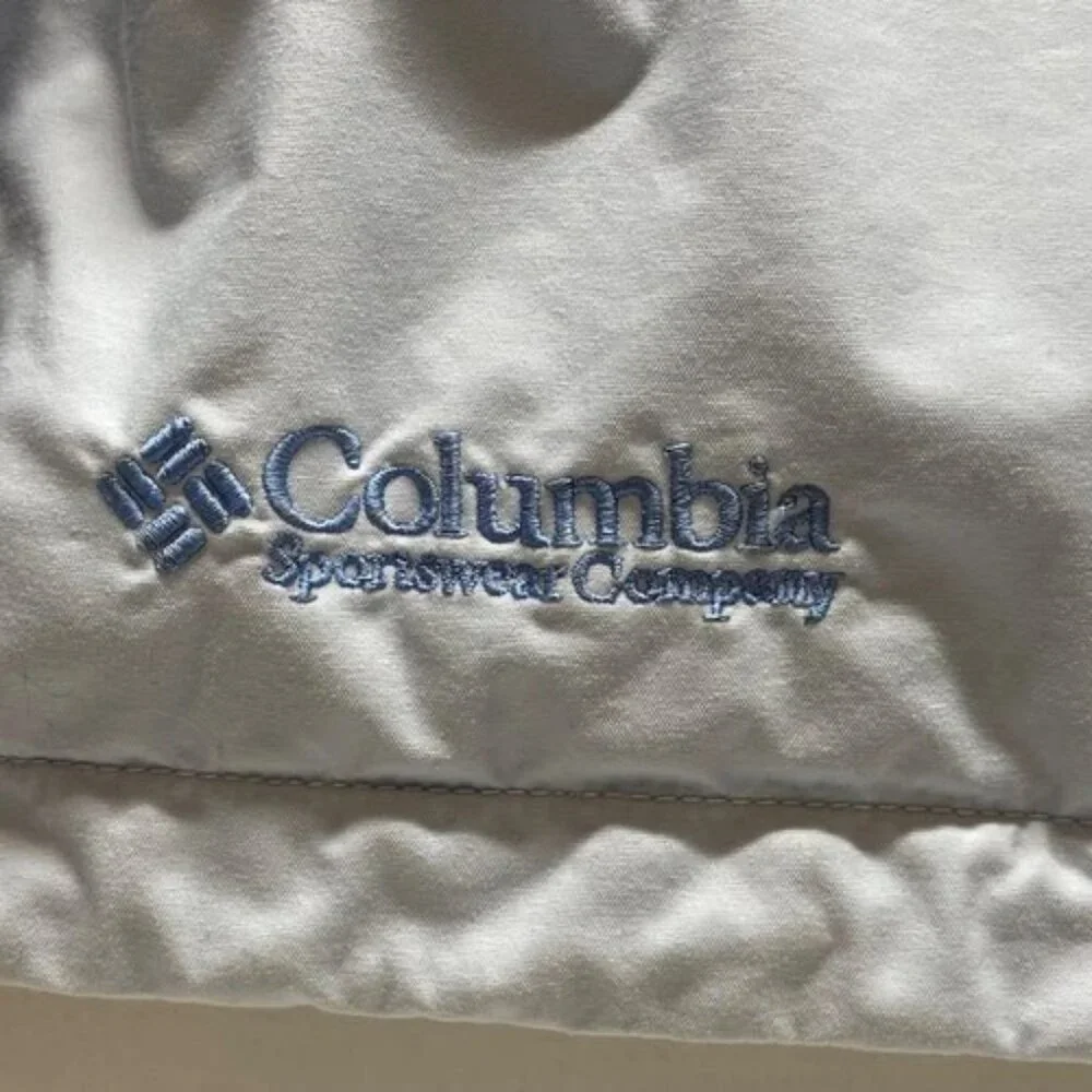 Columbia‎ Ski Jacket Women's XL Light Blue Core Interchange Hooded Winter Coat
